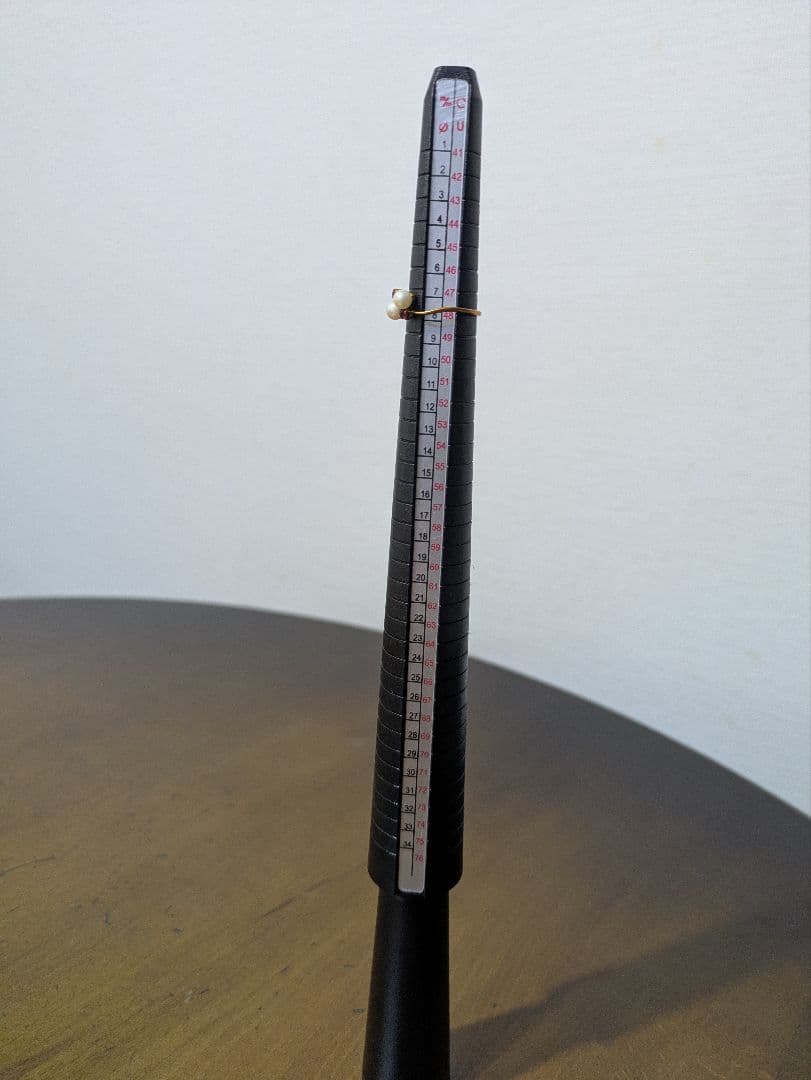 【刻印あり】18K指輪　8号　ミキモト　ベビーパール　ルビーリング