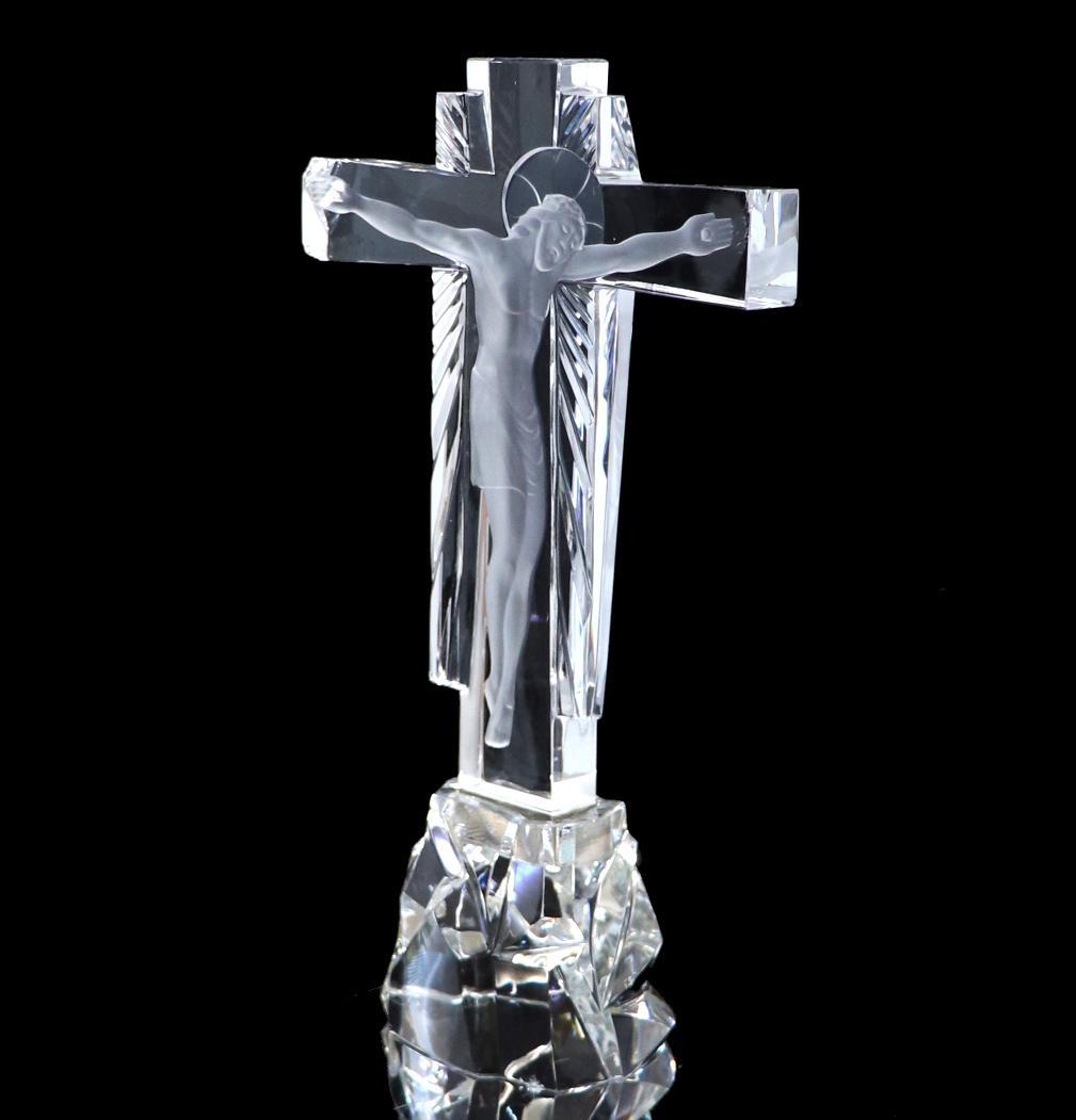 バカラ 激レア イエス・キリスト像 オブジェ 十字架 フィギュア 限定 廃盤