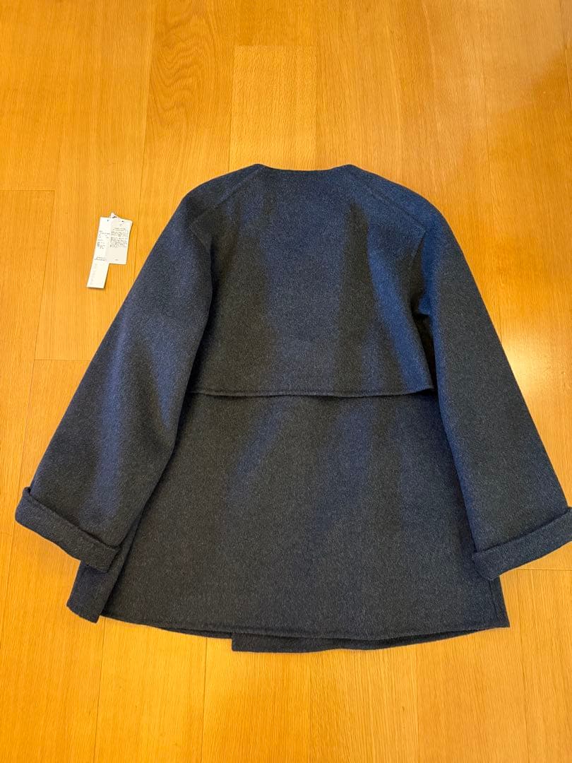 最終値下！試着のみ☆2024☆ギャルリーヴィー☆ダブルフェイスノーカラーコート☆