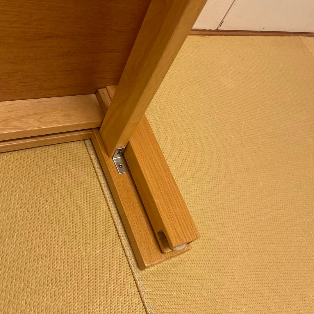 【ディノス産】最大165センチ⭐︎90センチ　ナチュラルウッド 伸縮式テーブル