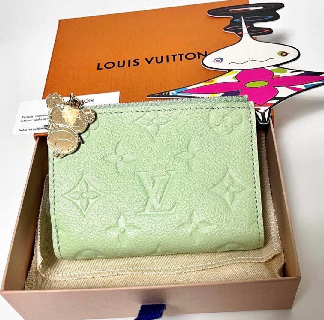 ルイヴィトンポルトフォイユ　リサ　グリーンティー　m14088新品未使用品