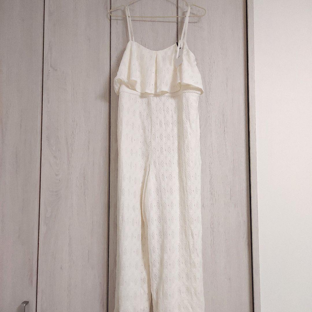 hinari ヒナリ　まる　総レースキャミロンパース　フリーサイズ