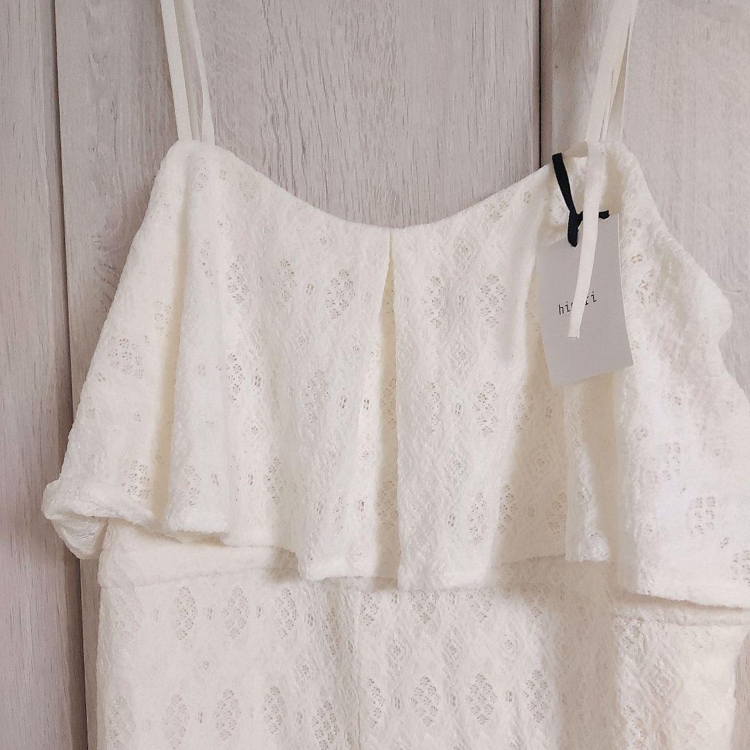 hinari ヒナリ　まる　総レースキャミロンパース　フリーサイズ