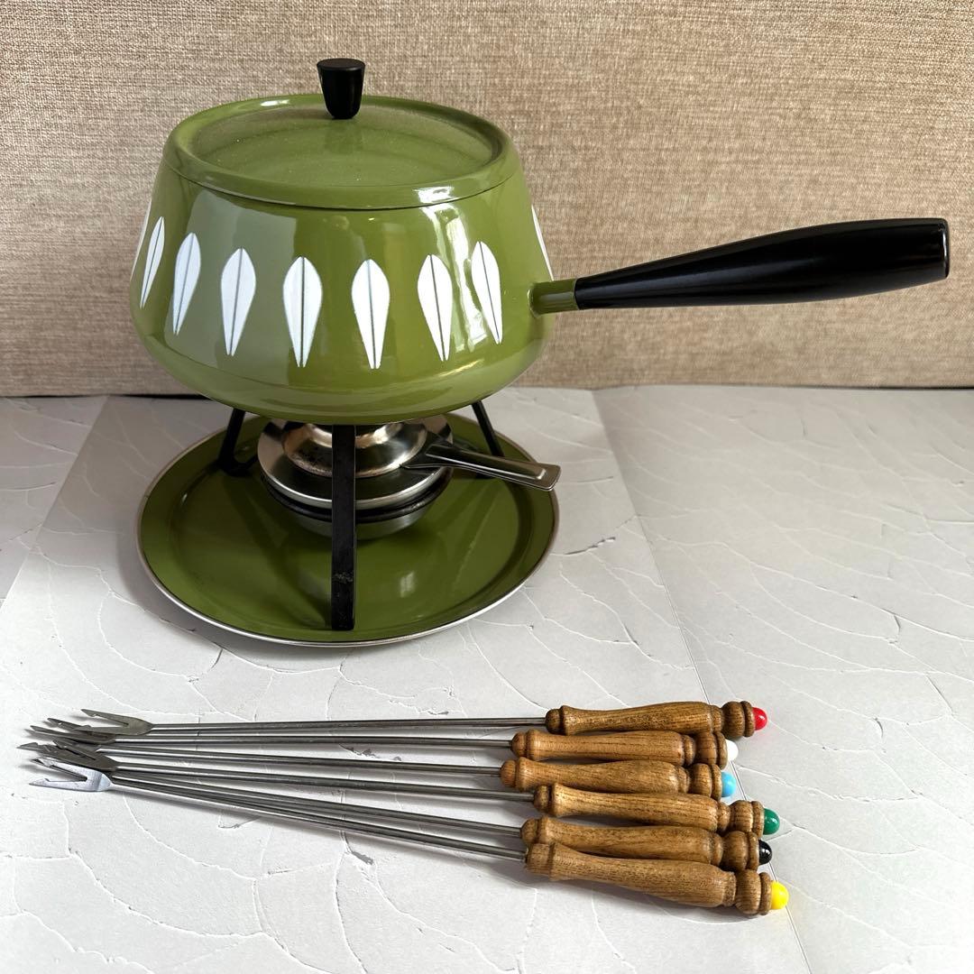 キャサリンホルム ロータス フォンデュパン ピック ウォーマー トレイ セット