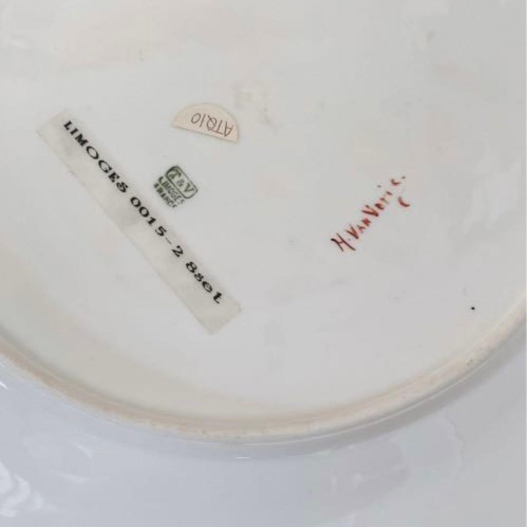 Limoges プレート　フランスアンティーク　セーブル陶器