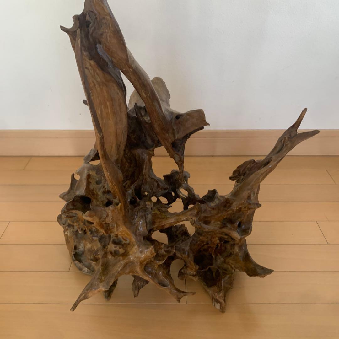希少‼️ 木製インテリア置物 自然形状　流木(50×50×66)