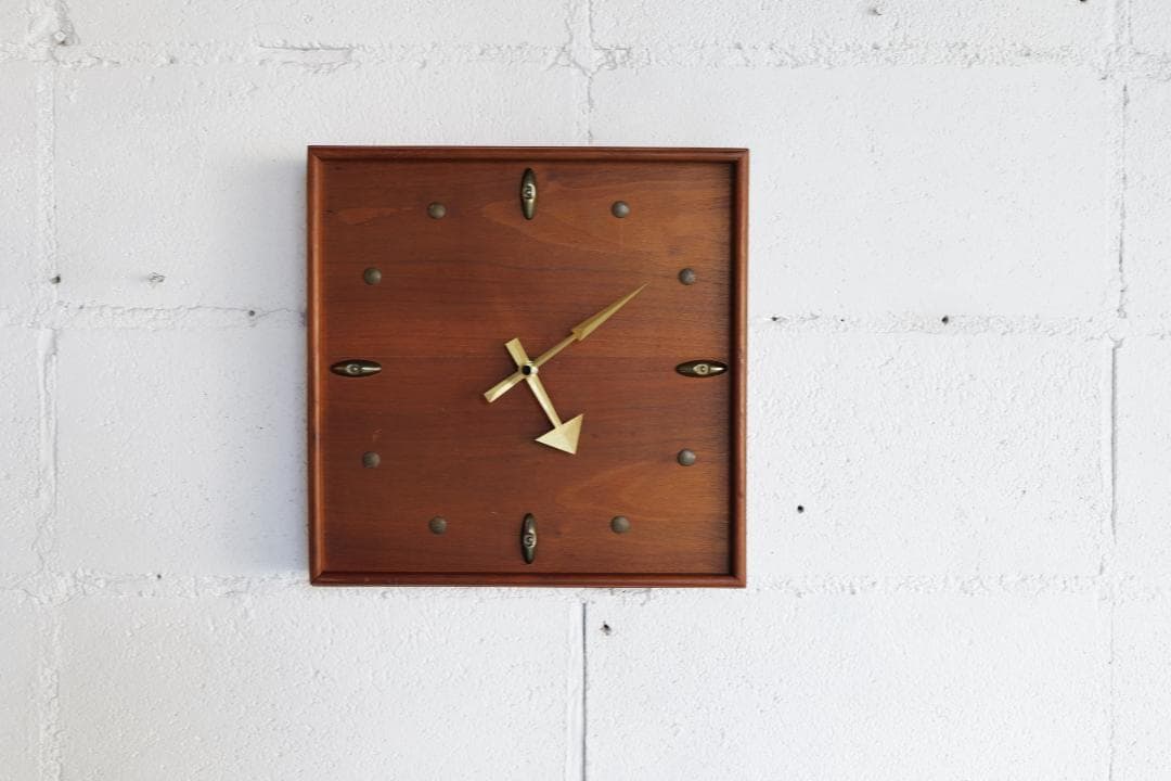 50s Wood＆Brass clock