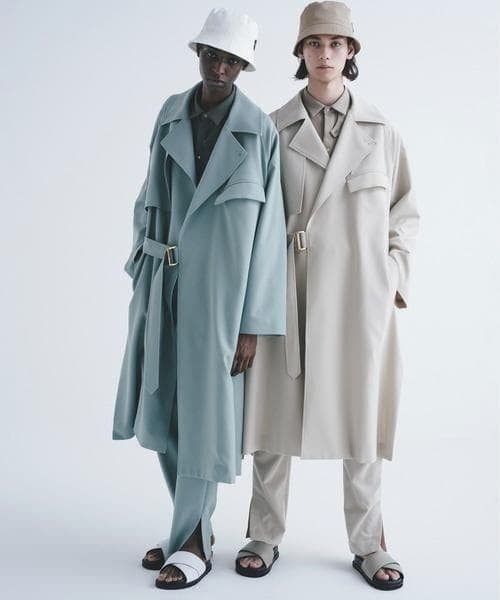 22SS CULLNI タイロッケントレンチコート オーバーサイズ