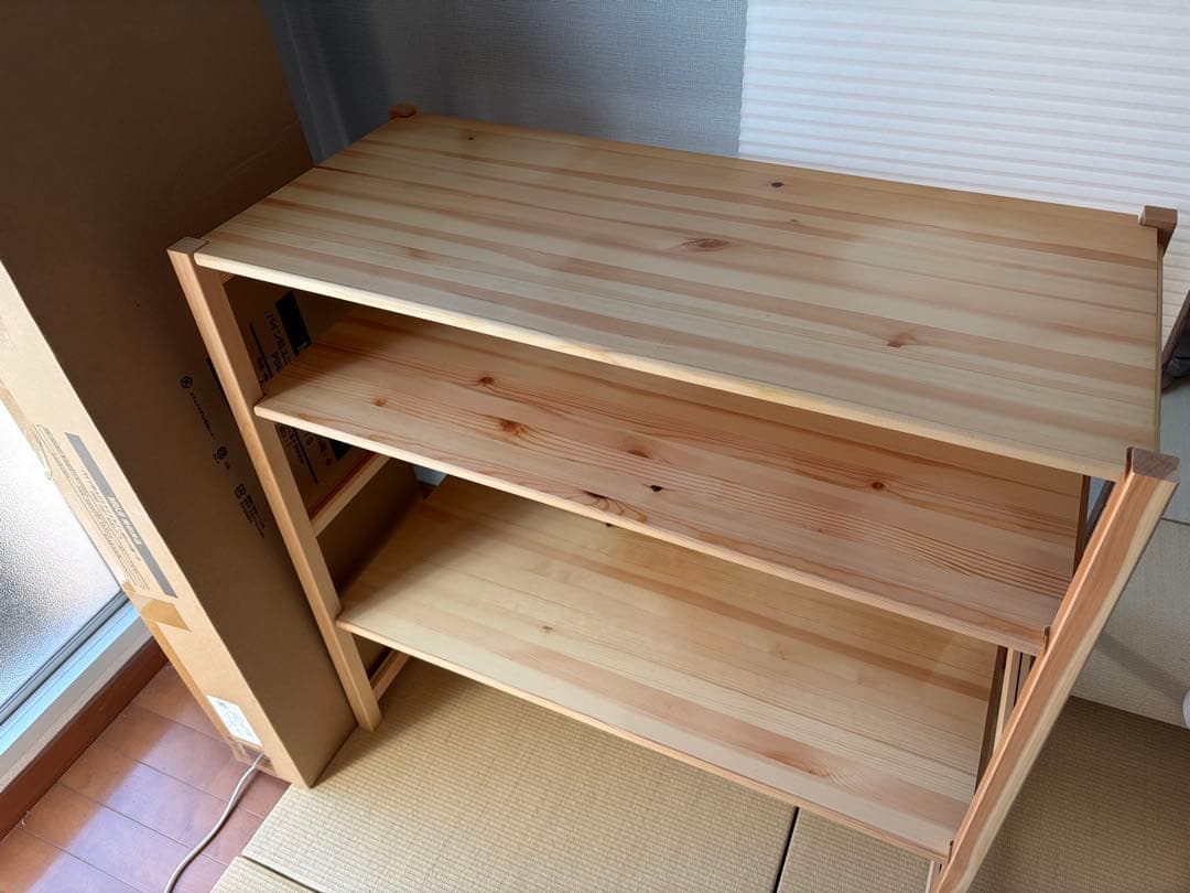無印良品 パイン材ユニットシェルフ 86cm幅 小