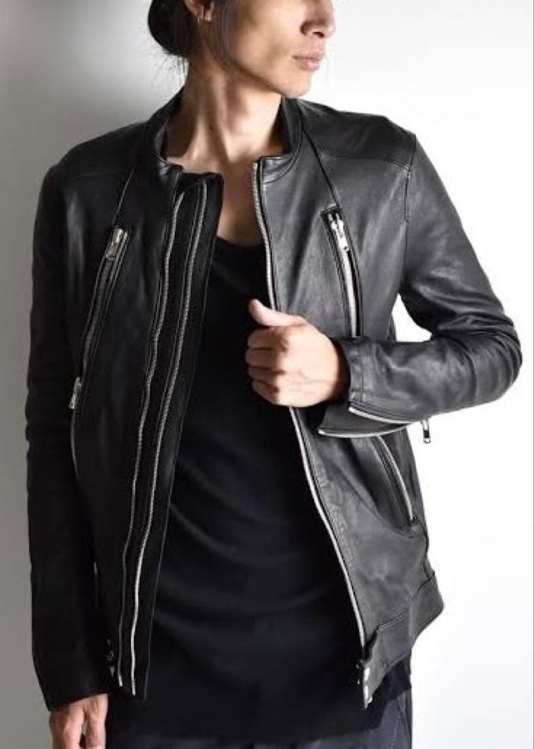 RIPVANWINKLE 定価¥239,800 ディアスキンレザーライダース鹿革