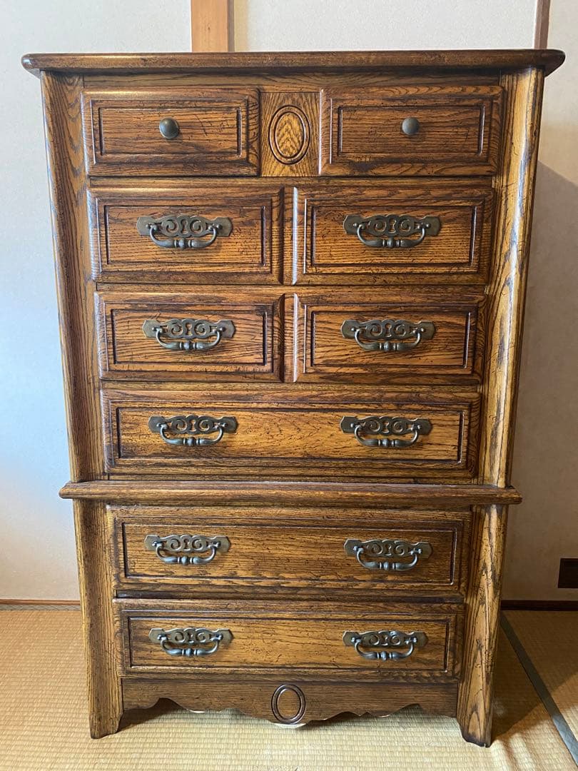 American Drew 6段チェスト USA 英国ヴィンテージ chest