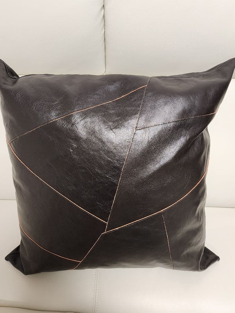 【激渋】TheREALMcCOY'S/馬革/ダークブラウン特大クッション②