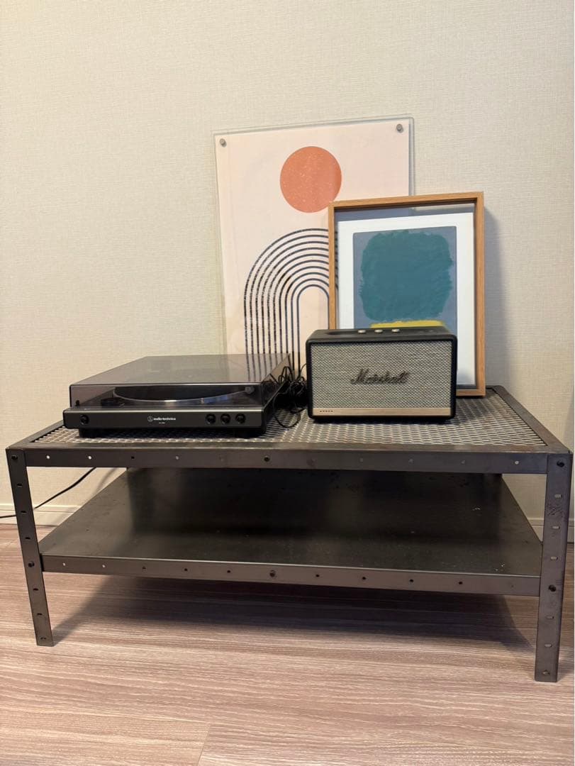 MILLS ミルズ　スチール　アイアン　ローテーブル　2段　インダストリアル