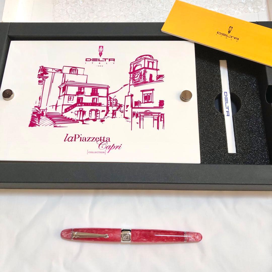 【新品】DELTA デルタ万年筆　ラ・ピアッツェッタ　エージド・ピンク　EF