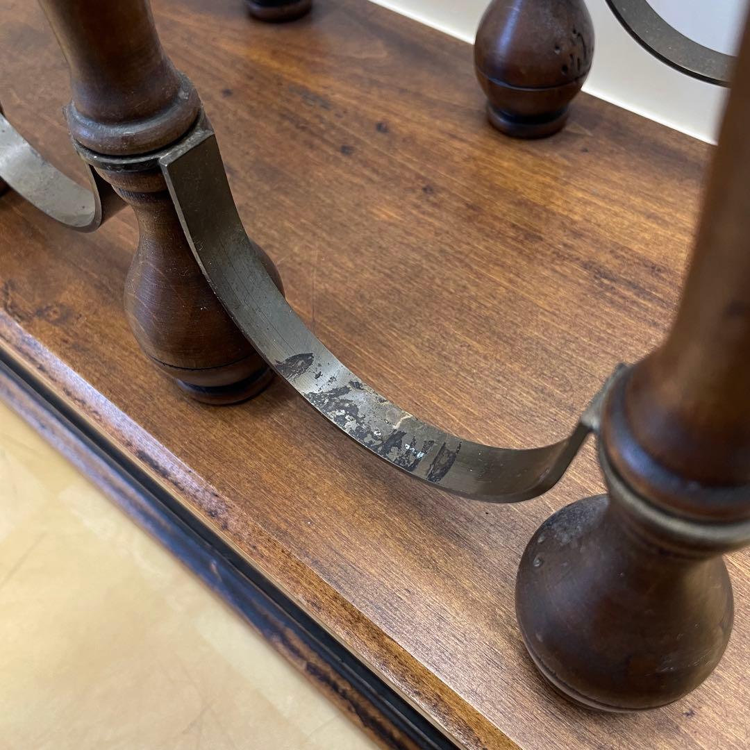 イタリア製 ワインラック ボトルホルダー 6本収納 引き出し アンティーク