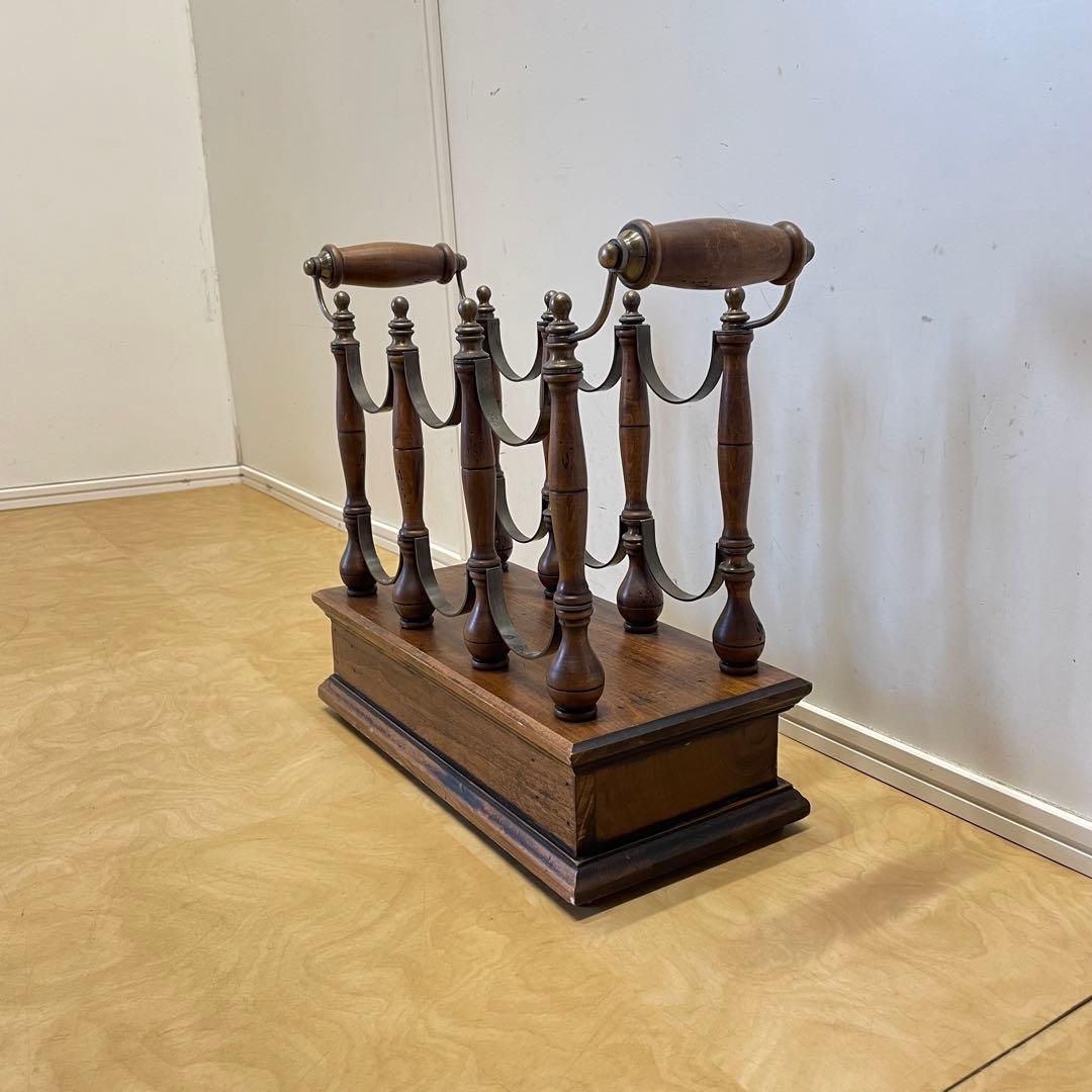 イタリア製 ワインラック ボトルホルダー 6本収納 引き出し アンティーク