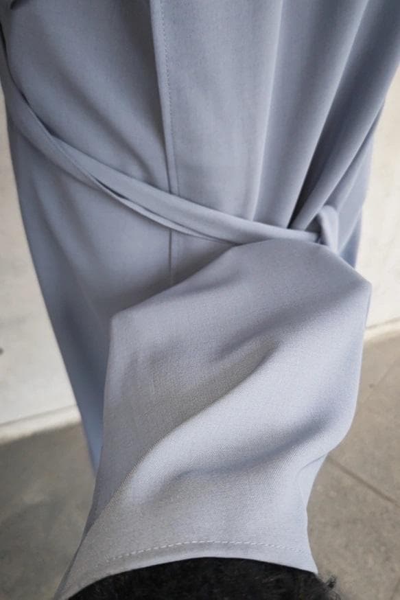 茶道お稽古に最適。羽織ロングエプロン【S-3L/日本製】127100-39