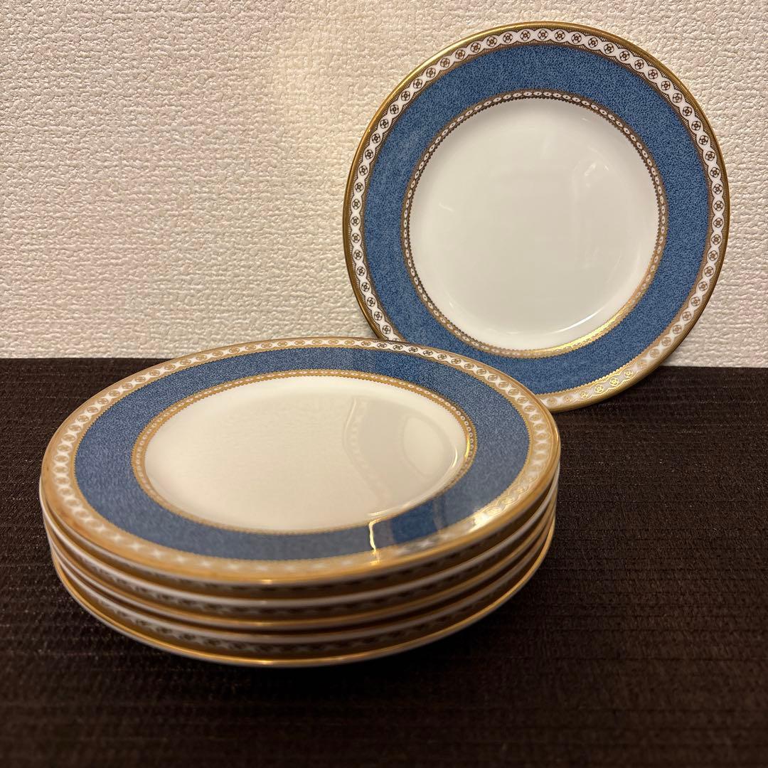 ウェッジウッド　ユーランダー　パウダーブルー　デザートプレート　15.5cm