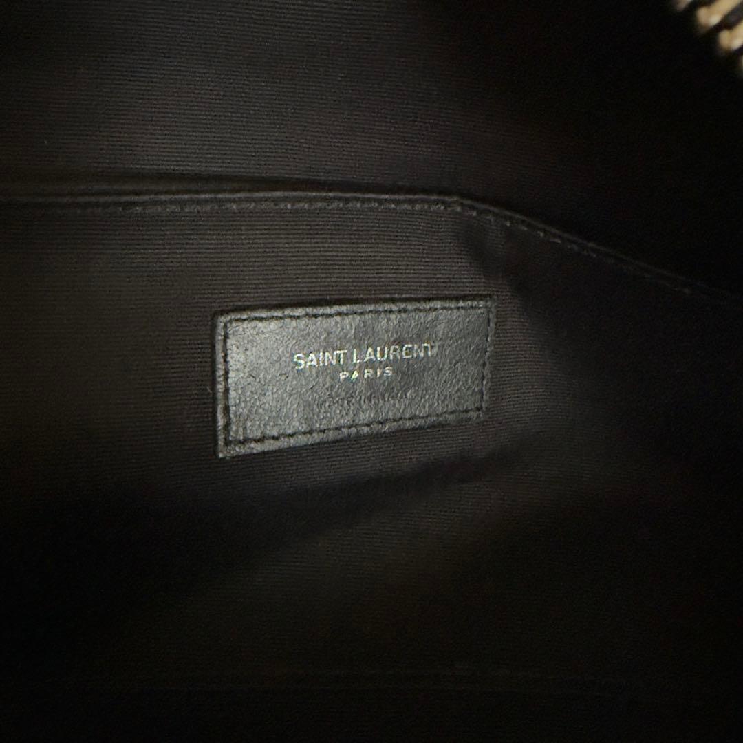 サンローラン　ボディバッグ　ウエストポーチ　レザー　黒