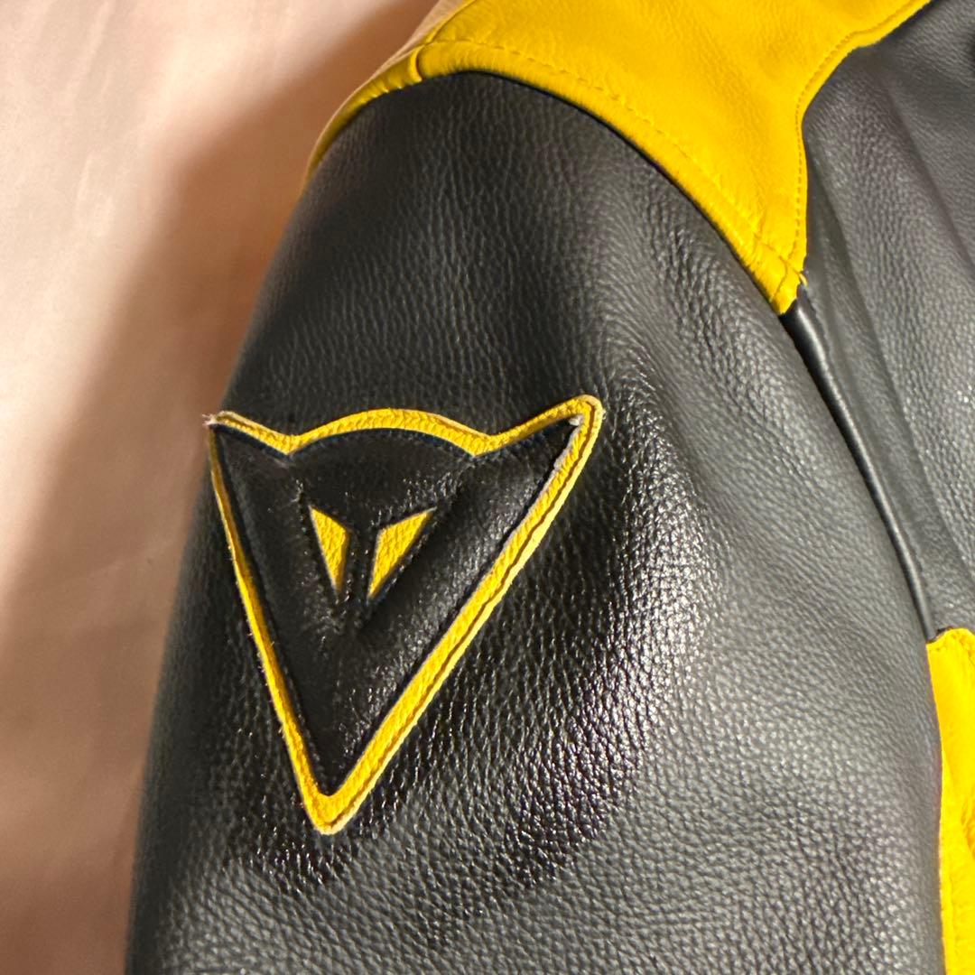希少☘️Daineseバイク用レザージャケット黒/黄❣️最終価格❣️ サイズ48
