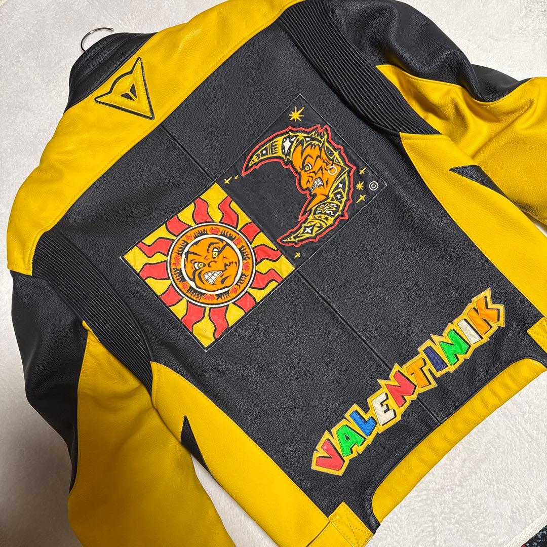 希少☘️Daineseバイク用レザージャケット黒/黄❣️最終価格❣️ サイズ48