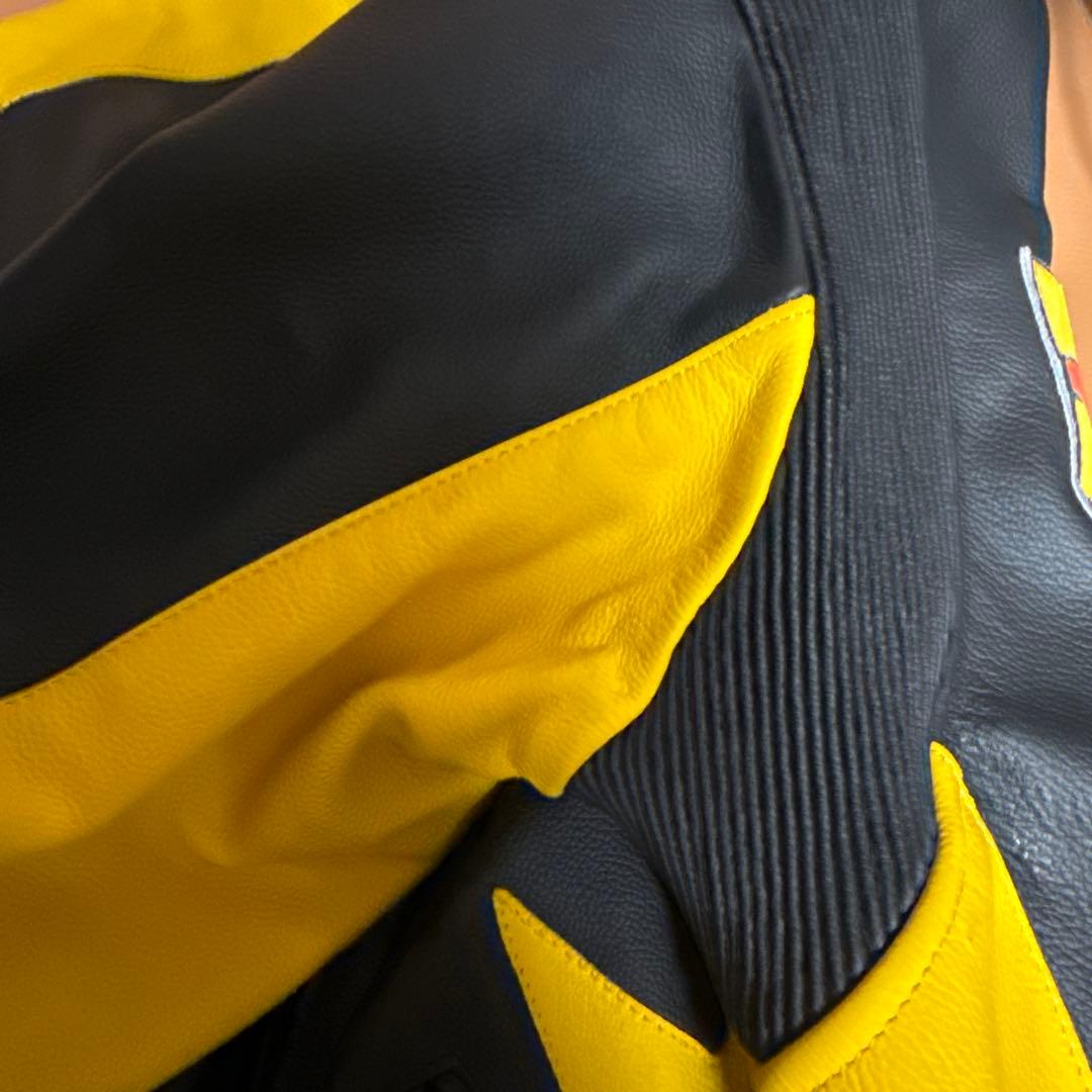 希少☘️Daineseバイク用レザージャケット黒/黄❣️最終価格❣️ サイズ48