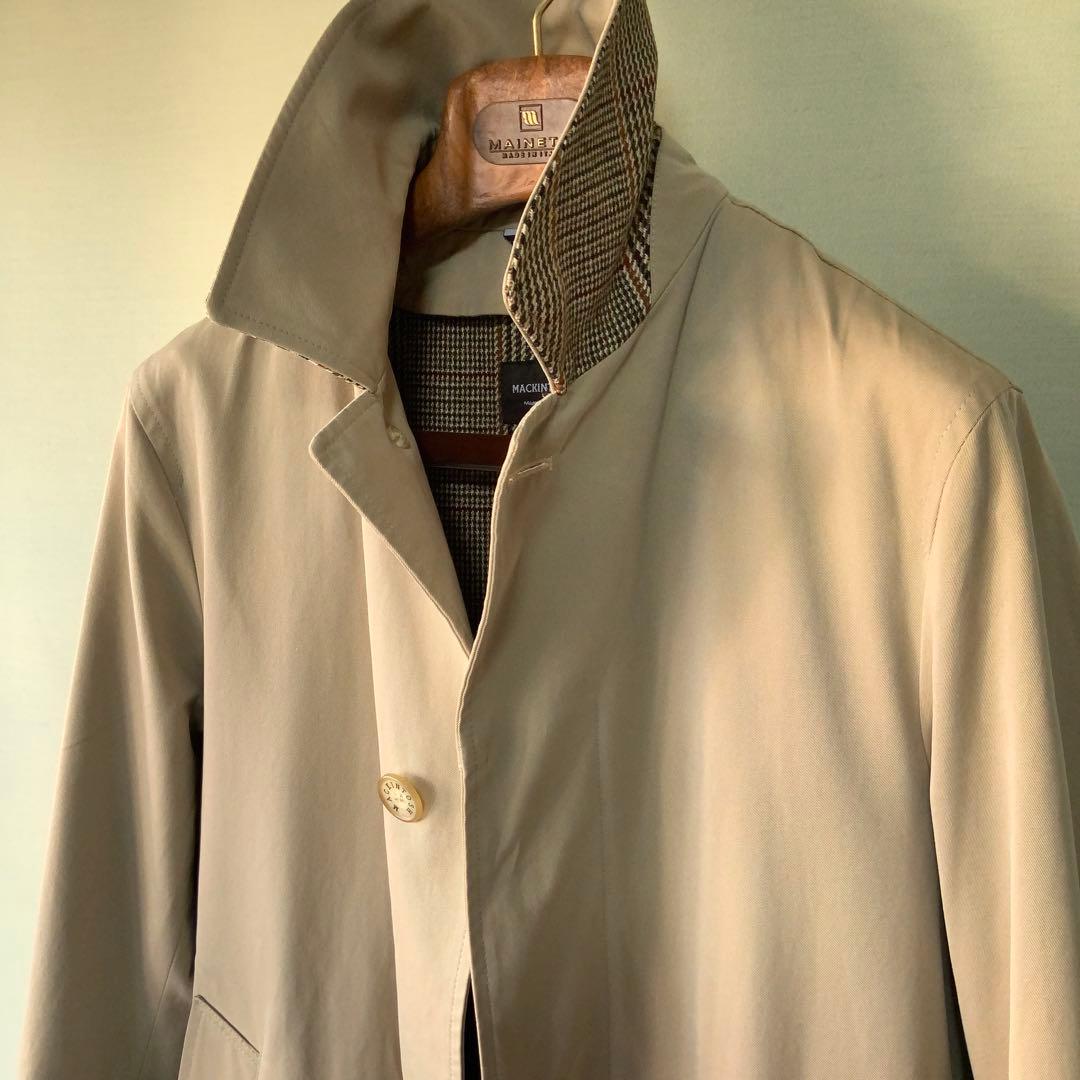 美品 Mackintosh マッキントッシュ ベルテッドコート 38カーキ英国製