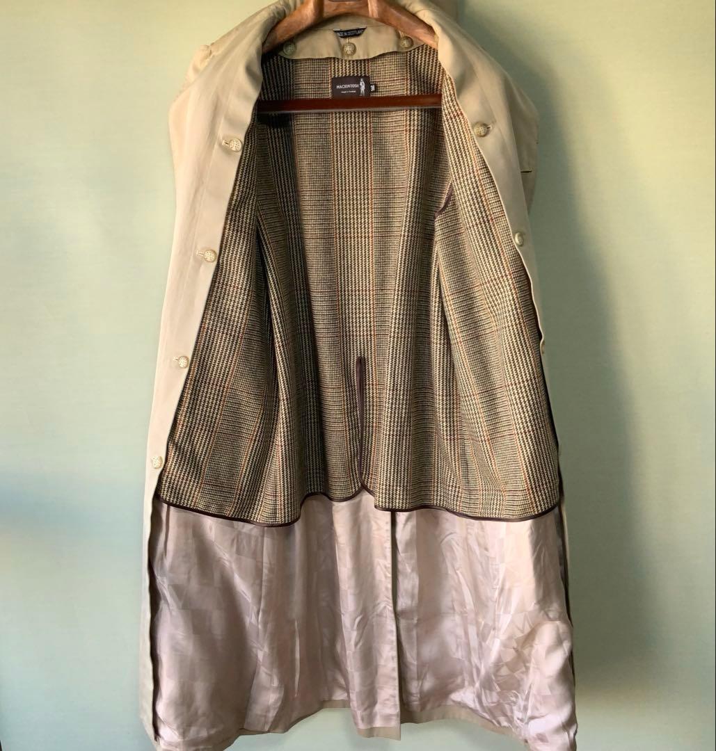 美品 Mackintosh マッキントッシュ ベルテッドコート 38カーキ英国製