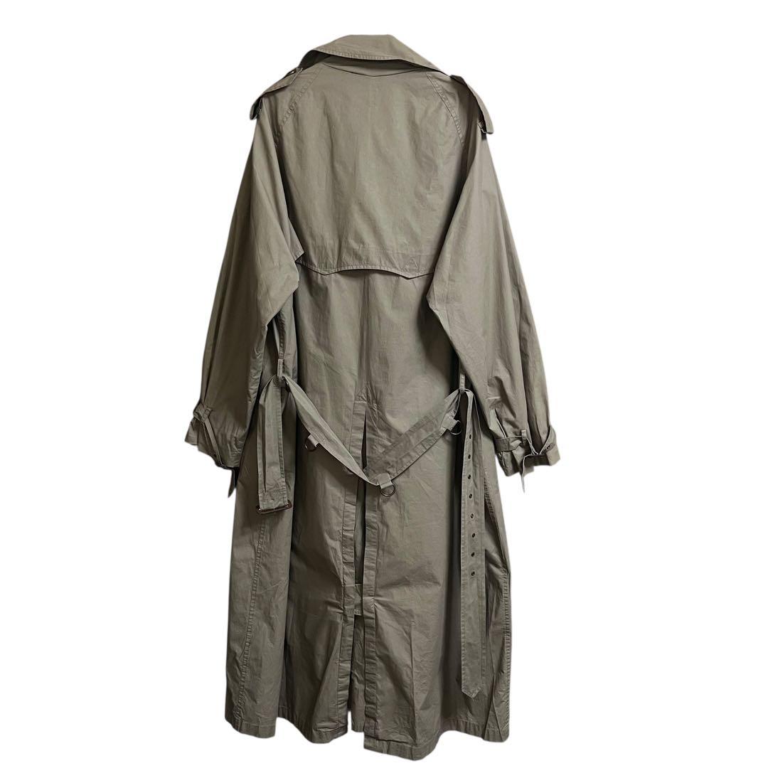 90s ポロラルフローレン トレンチコート M コットン ロング丈 カーキ 名作