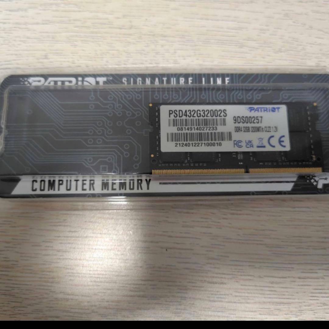R*y様 Patriot Signature Line 32GB DDR4 32