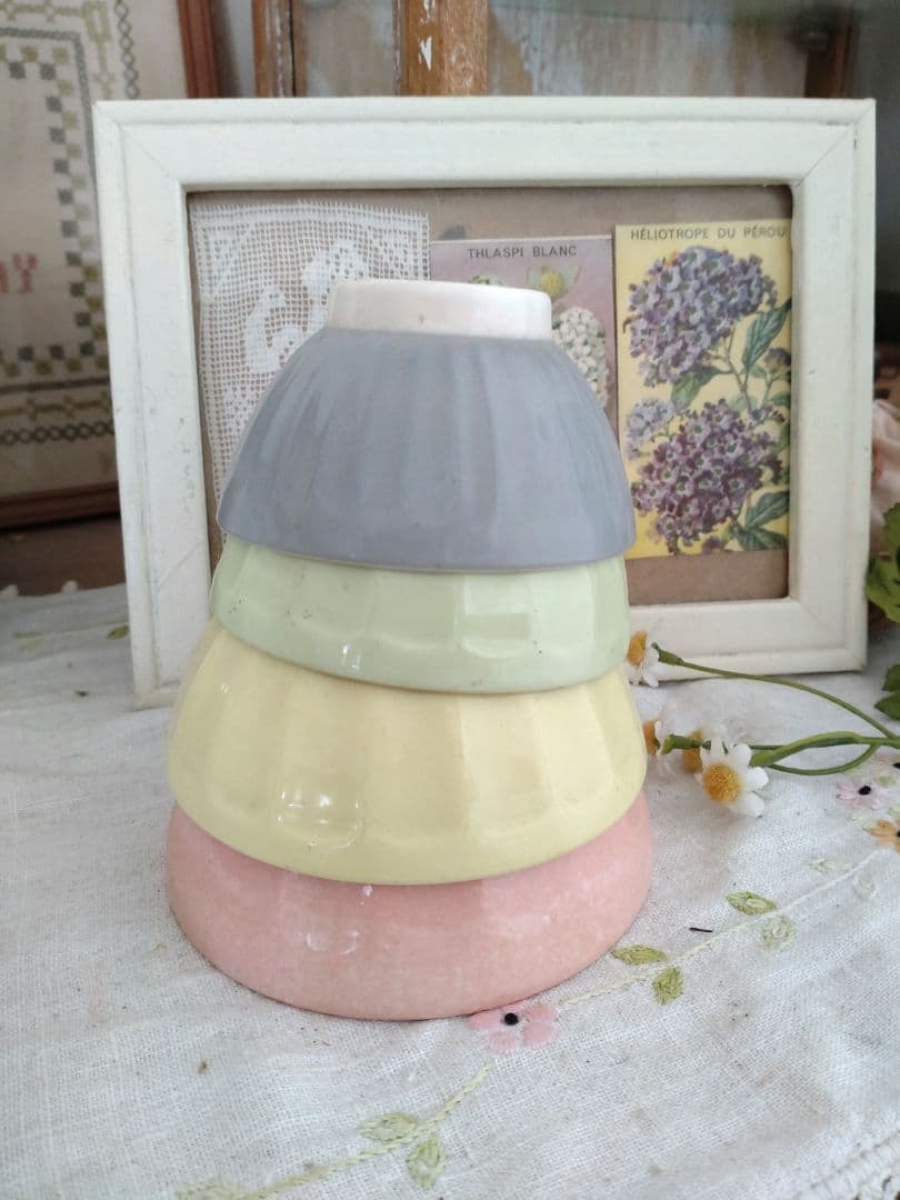 ほんとの最終Sale！小さめ♪アンティーク　カフェオレボール　アンティークセット