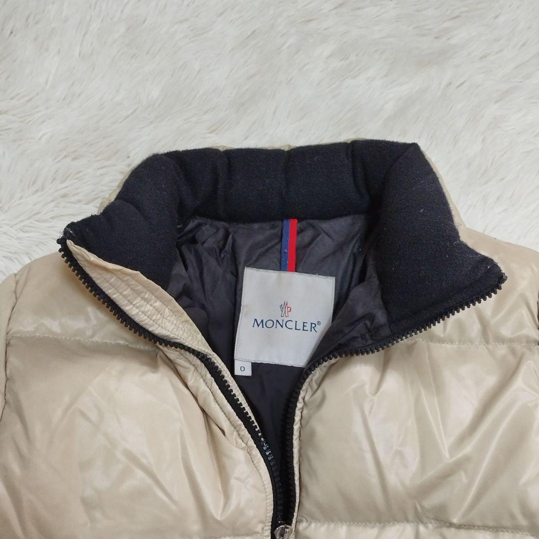 18242✨モンクレール BADIA ビッグロゴ ダウンジャケット ベージュ