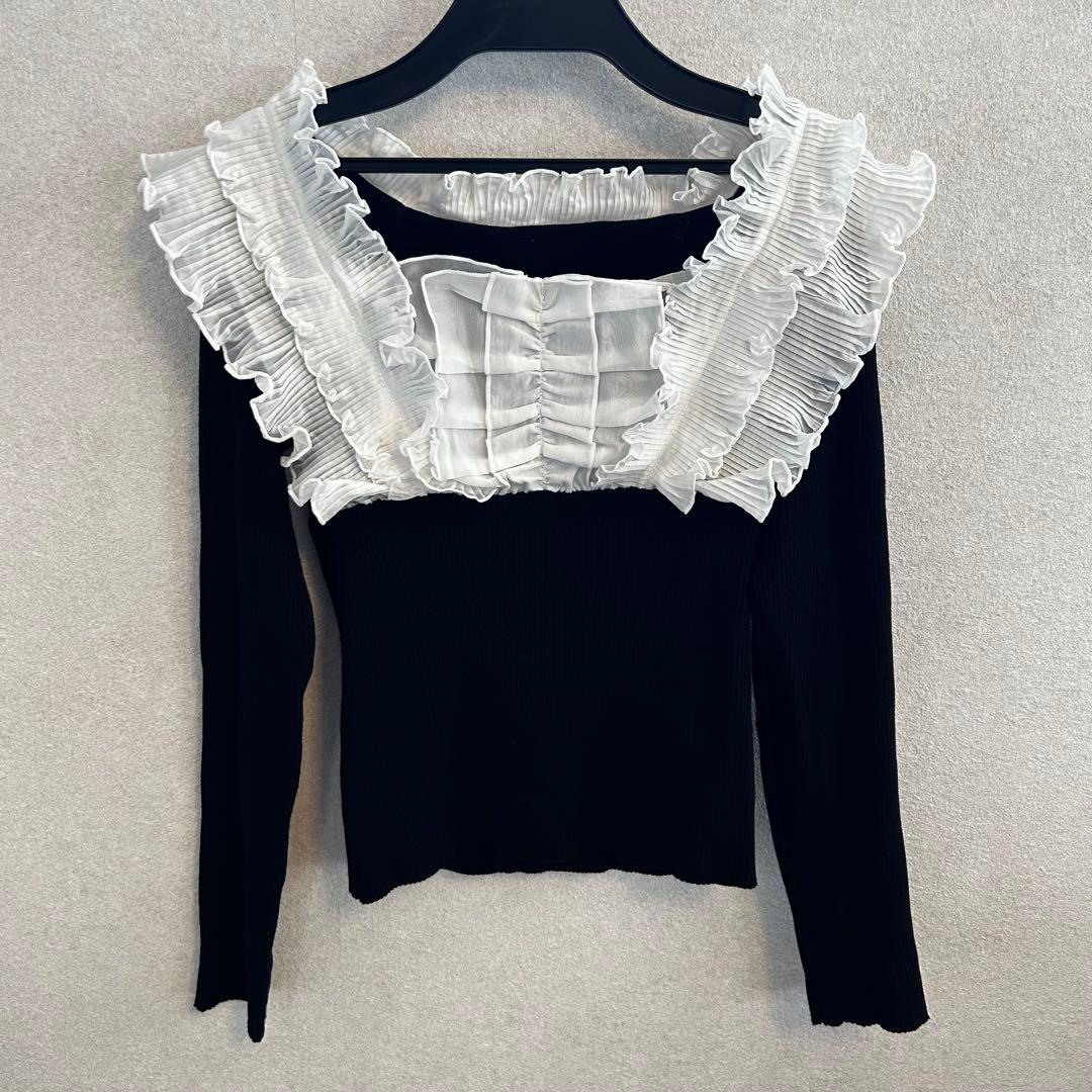 スナイデル　プリーツドッキングプルオーバー　黒