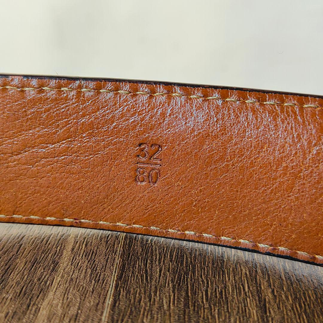 【ヴィンテージ90’s】【USA製】高級リアルクロコダイルベルト　バーガンディ艶