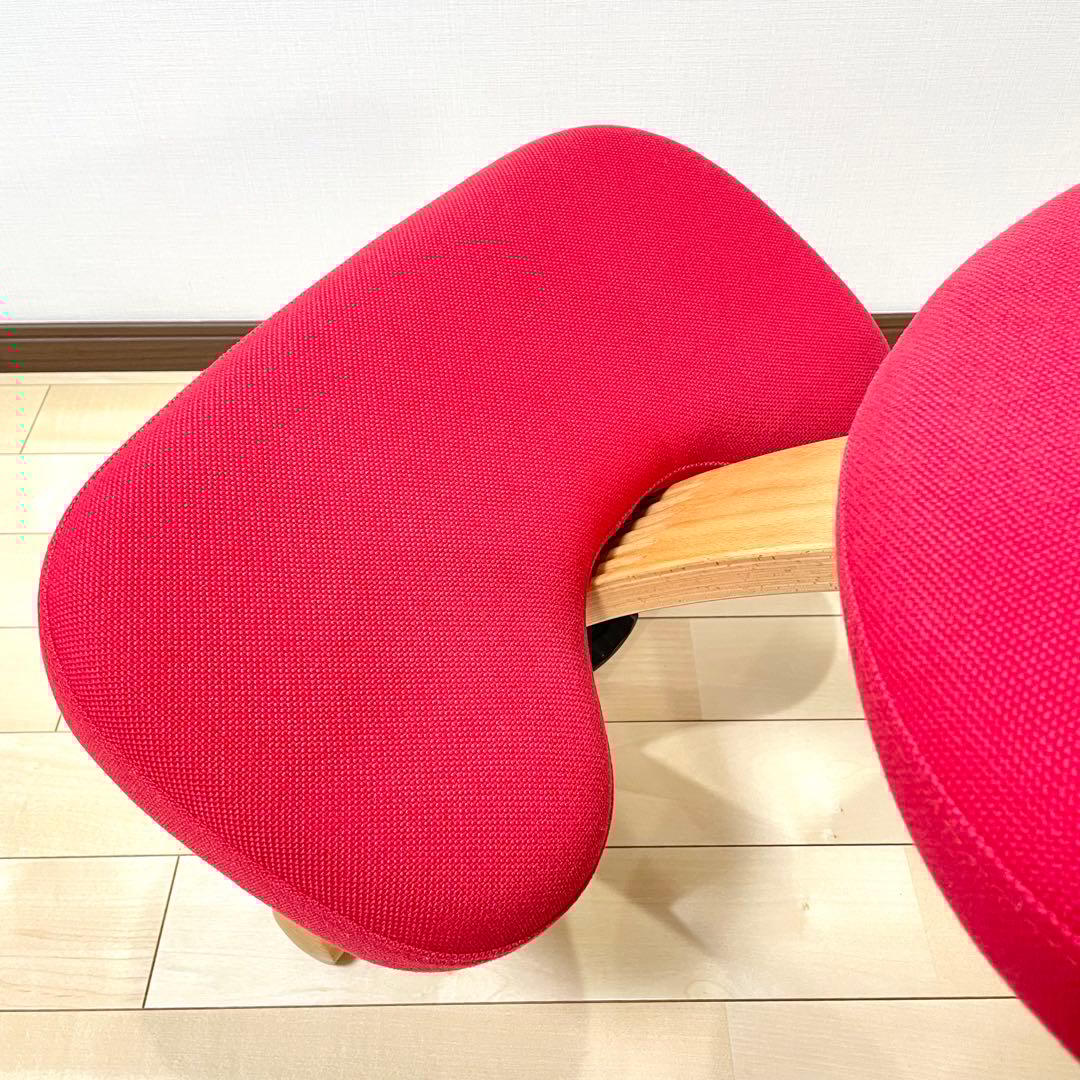 バランスラボ バランスチェア バランスイージー レッド 中古品 サカモトハウス