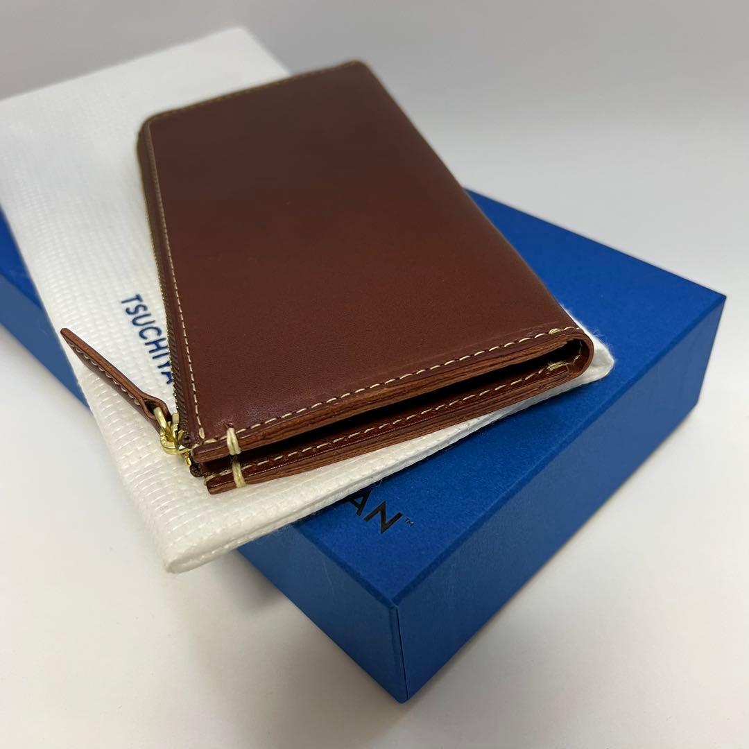 美品 土屋鞄 ディアリオ ロングLファスナー 長財布