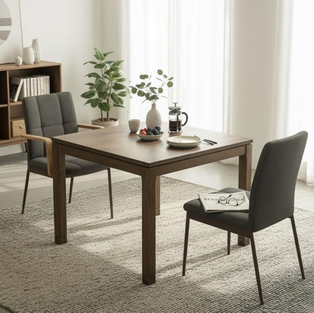 【新品】幅90cmモダンこたつテーブル　高さ調節できる家具調こたつ　アウトレット