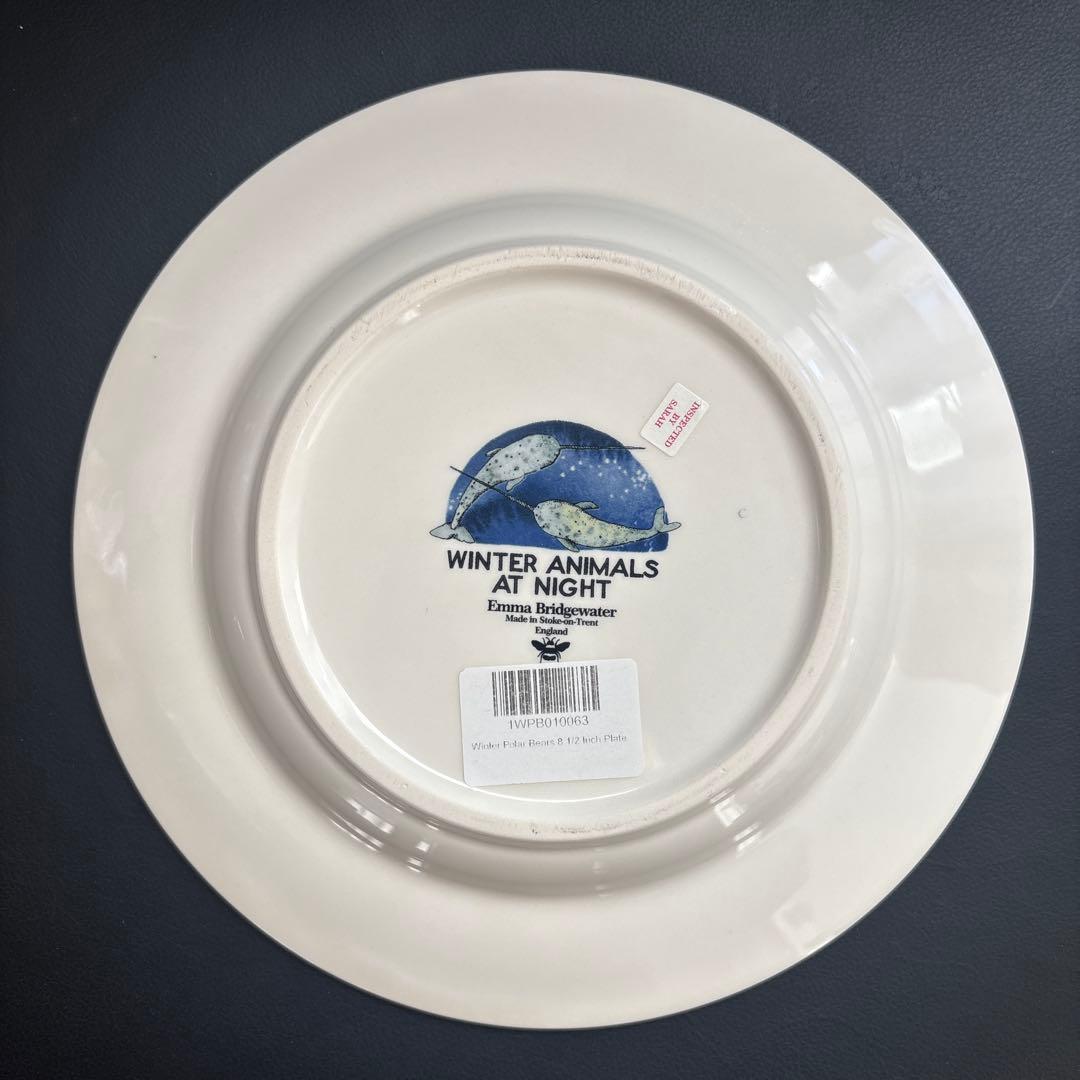 新品　一級品　エマブリッジウォーター　ポーラーベア　フクロウ　プレート　2枚