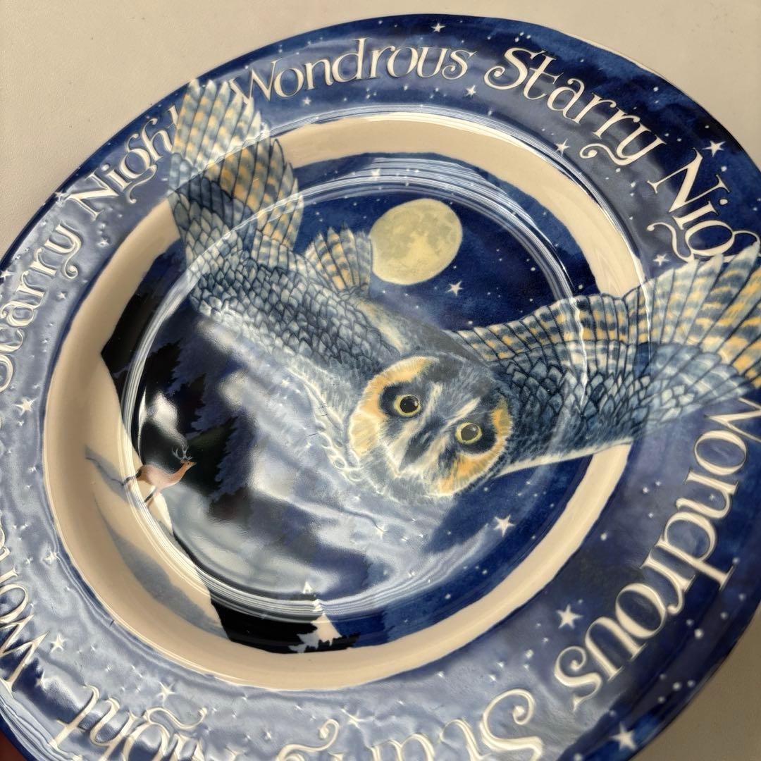 新品　一級品　エマブリッジウォーター　ポーラーベア　フクロウ　プレート　2枚