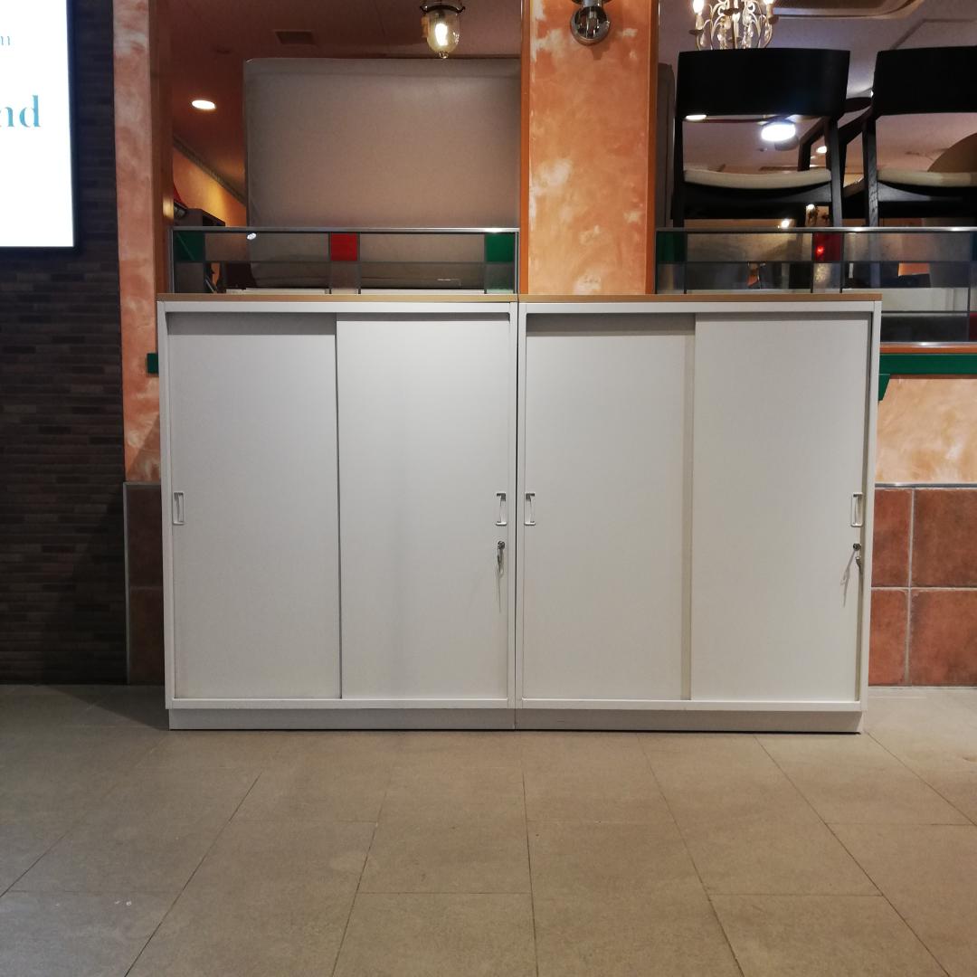 美品♠シンラインキャビネット HTM-109GSN-W9　上板付き　B