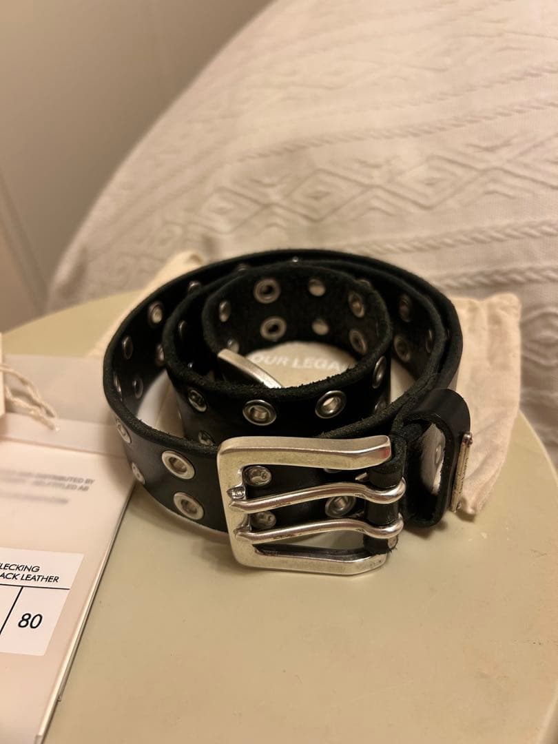 小物 our legacy Studded Double Tongue Belt 80
