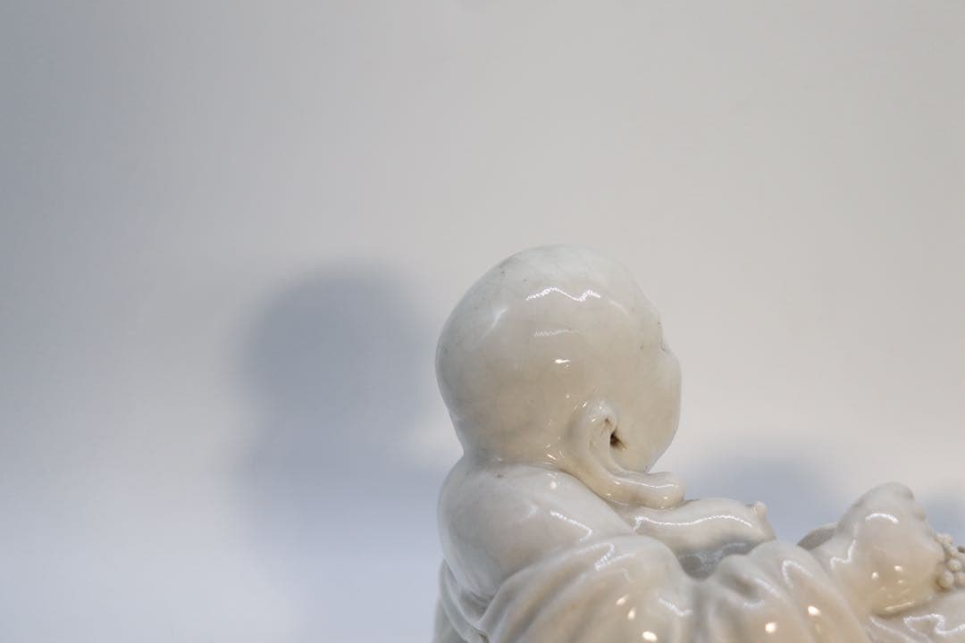 中国　清時代　徳化窯　白磁布袋佛像　送料込み260106