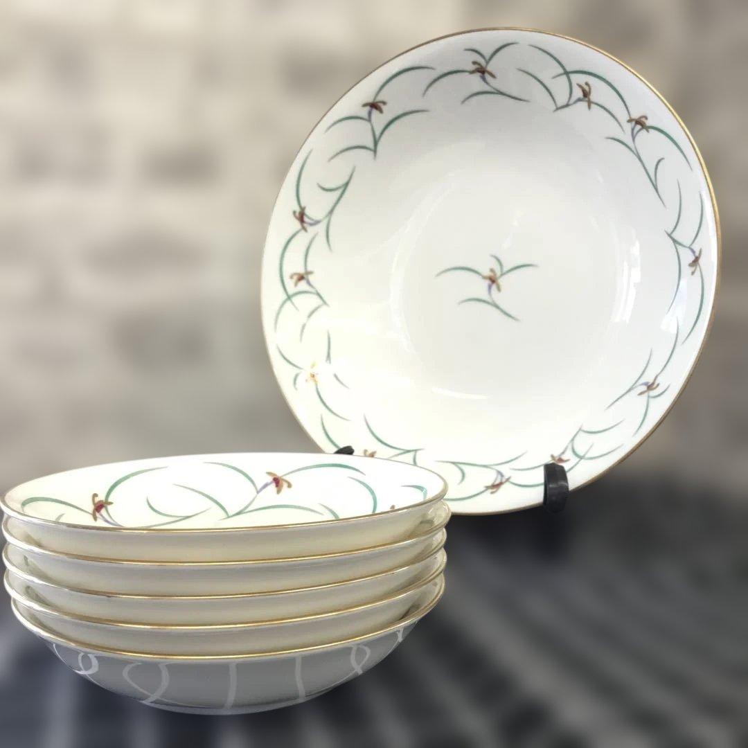 香蘭社　リンドフィールド　金彩　花模様 食器セット 6点　コウランシャ