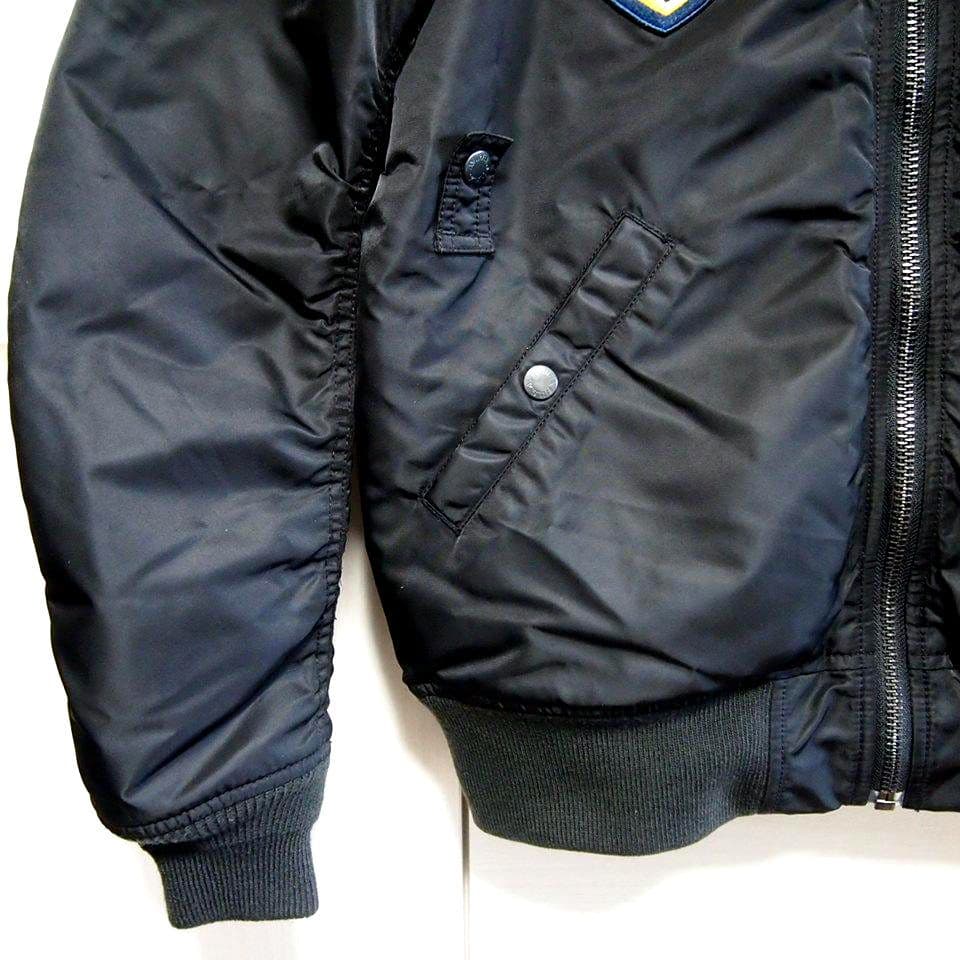 【美品★XL】AVIREX　FLYING TIGERS　MA-1　中綿　ブラック