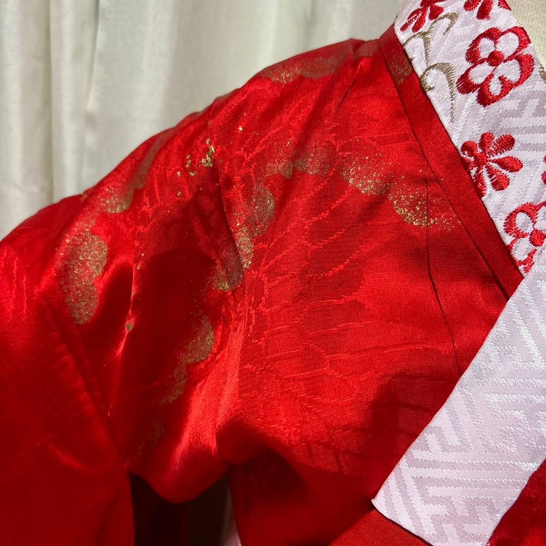 七五三　アンティーク着物セット　紫色　ピンク色　　水色　7歳　ハーフ成人式