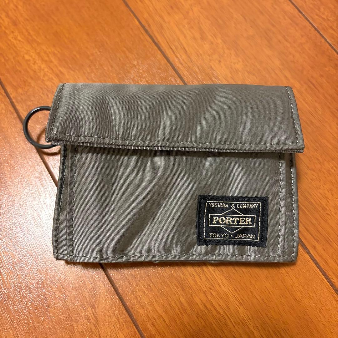 PORTER / TANKER POCKET WALLET(M) シルバーグレー