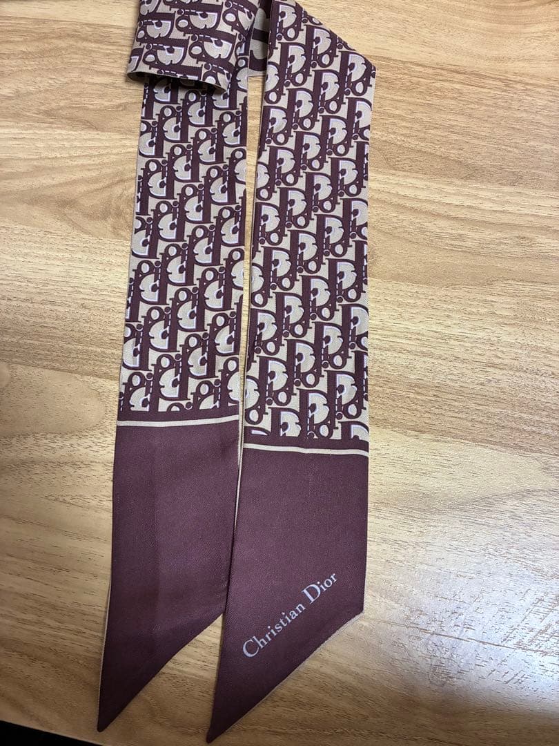 【正規品・箱あり】Dior ミッツァ スカーフ トロッター柄