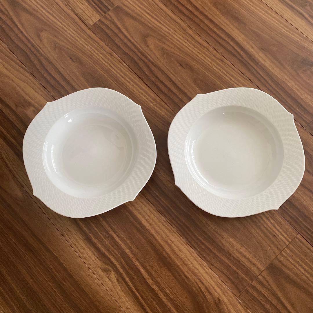 マイセン　波の戯れ　スープ皿　パスタプレート　ペア2枚