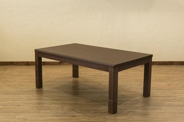 【新品・送料無料】3段階継脚ダイニングコタツ　135×80　BR/NA