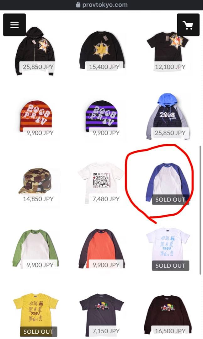 トップス PROV WAFFLE RAGLAN THERMAL GREY/NAVY